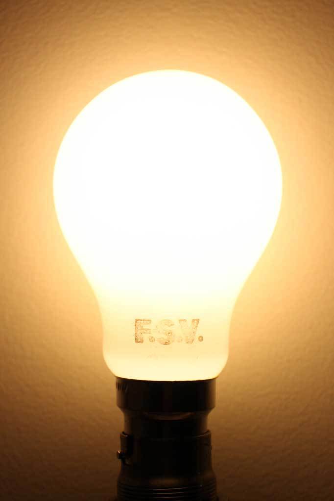 10W B22 Filament LED A60 Round 3000K Opal Bulb Dimmable