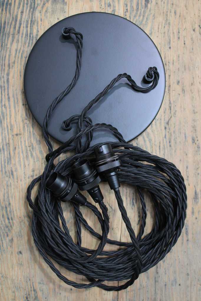 3 Drop Ceiling Pendant Cord- B22 Lamp Holder - Image 5