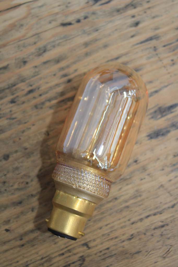 4W B22 Laser-cut Filament LED T45 Tube Amber 1800K Bulb - Image 3