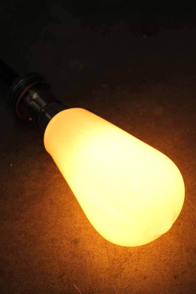 6W E27 Filament LED ST64 Teardrop 2200K Opal Bulb Dimmable - Image 2