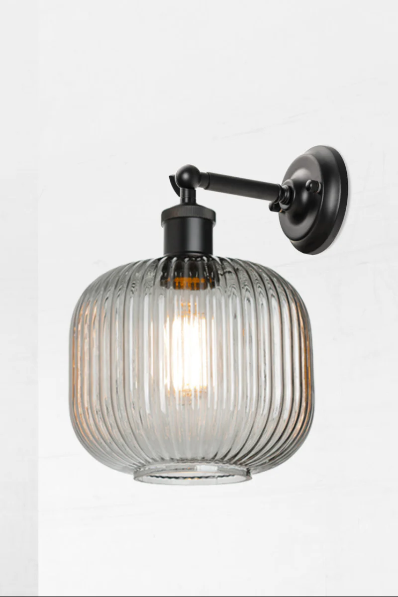 Balmain Reeded Glass Swivel Arm Wall Light - Image 10