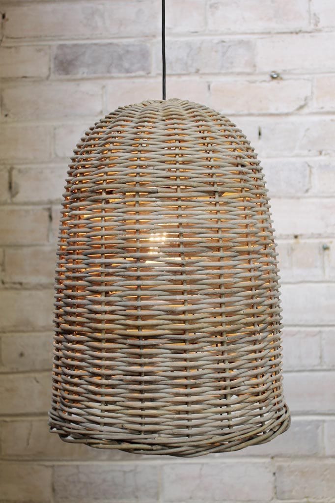 Bell Rattan Pendant Light - Image 3