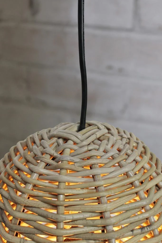 Bell Rattan Pendant Light - Image 4