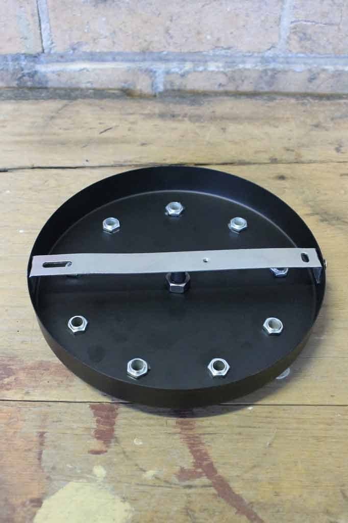 Black Ceiling Rose - 3, 5, 9 Light Fixture - Image 5