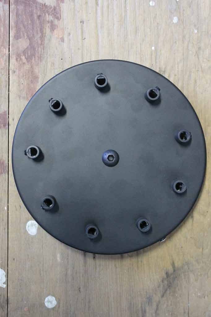 Black Ceiling Rose - 3, 5, 9 Light Fixture - Image 7
