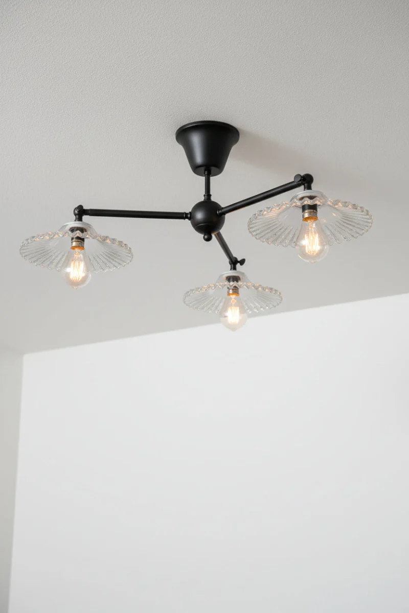 Charmont Glass 3 Light Flush Mount - Image 4