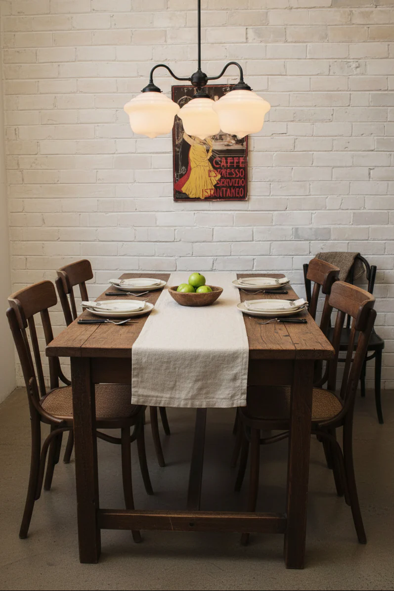 Chicago Schoolhouse Gooseneck Chandelier - Image 2