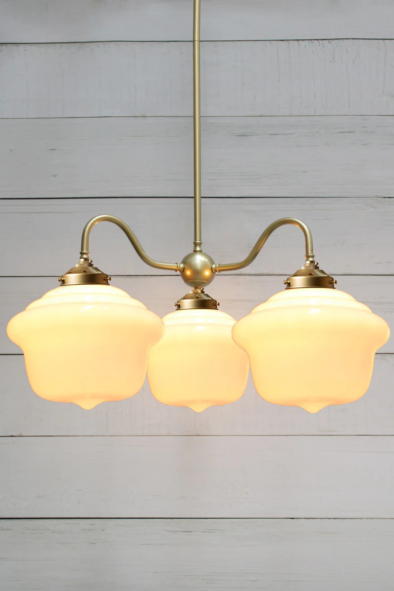 Chicago Schoolhouse Gooseneck Chandelier - Image 3