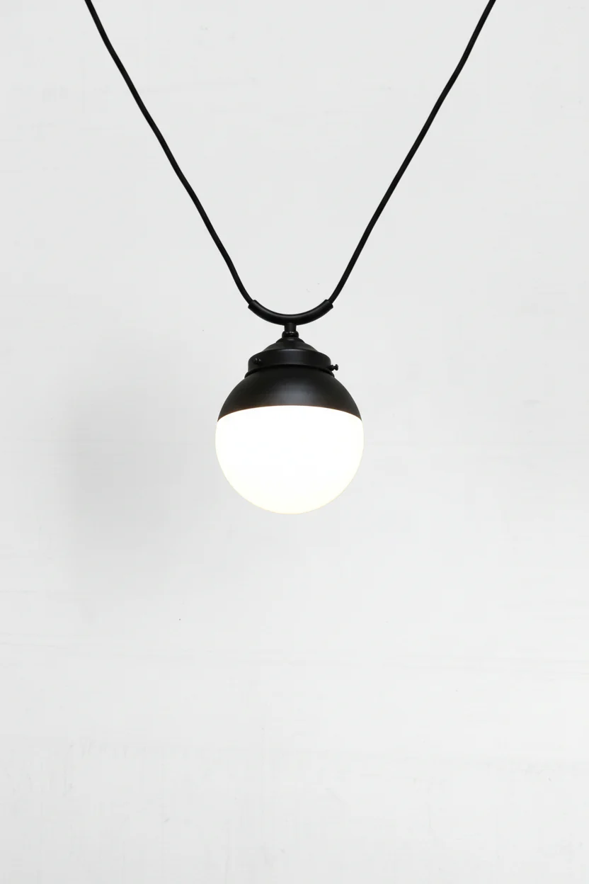 Crown Sphere Glass Trapeze Pendant Light