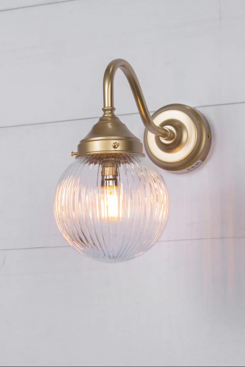 Dakota Reeded Glass Exterior Light
