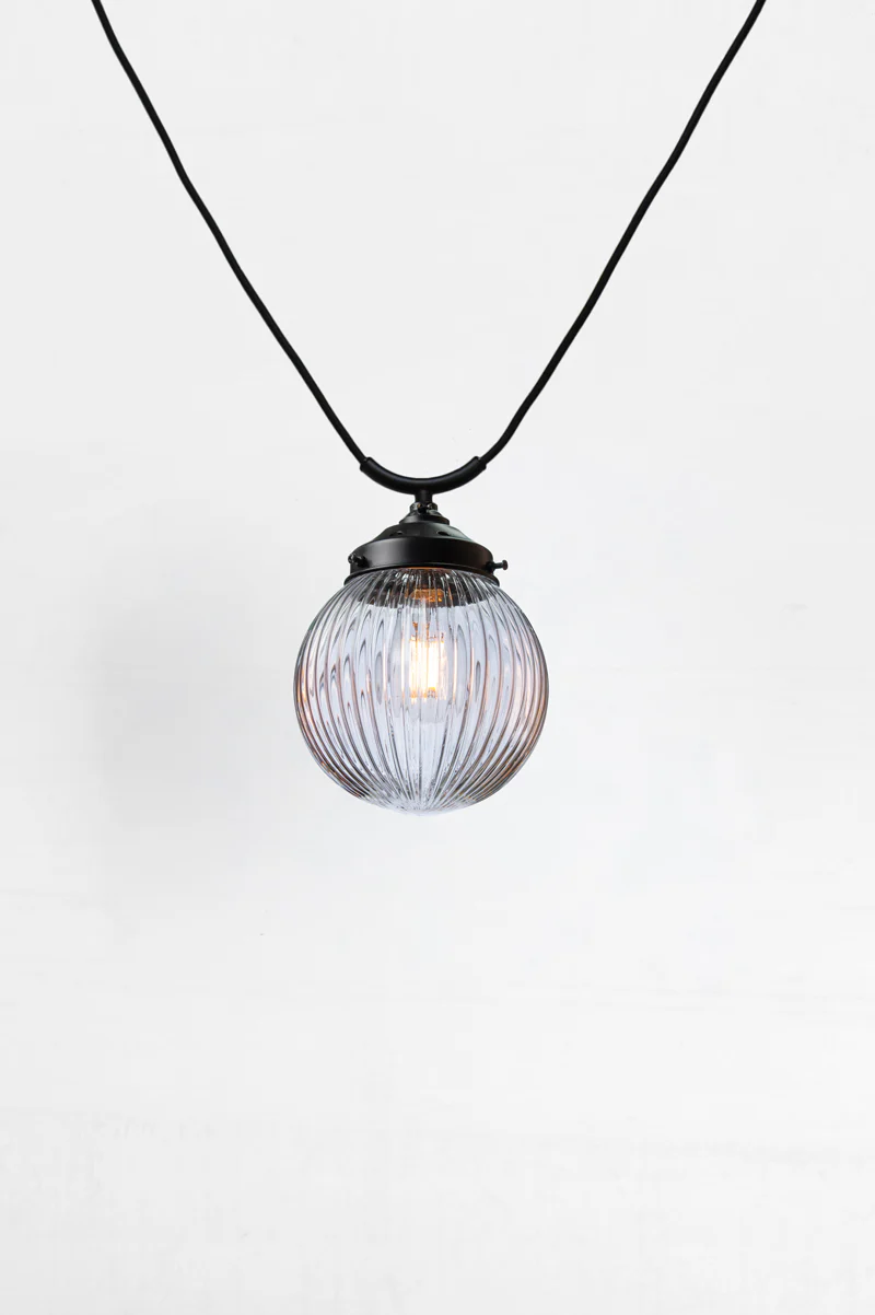 Dakota Reeded Glass Trapeze Pendant Light - Image 3
