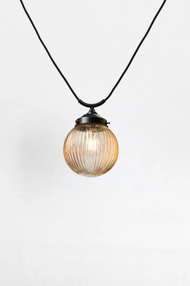 Dakota Reeded Glass Trapeze Pendant Light - Image 5
