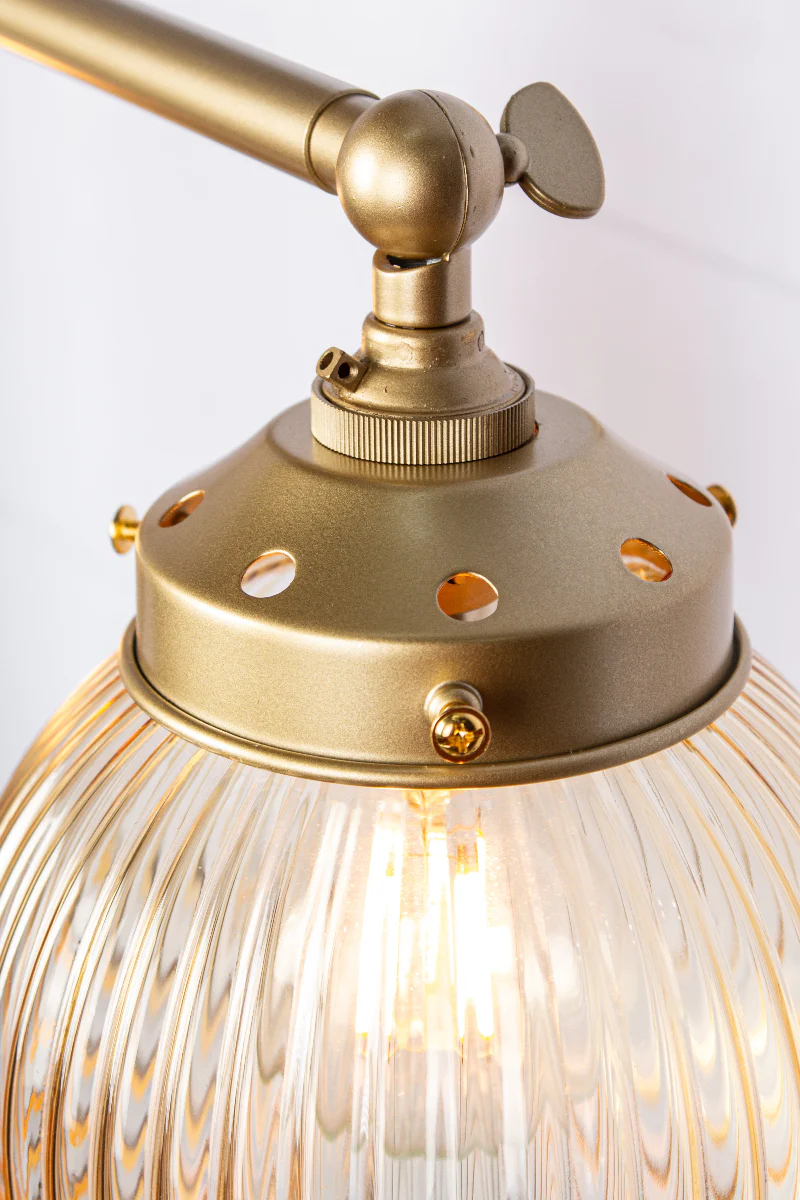 Dakota Reeded Triple Swivel Arm Wall Light - Image 5