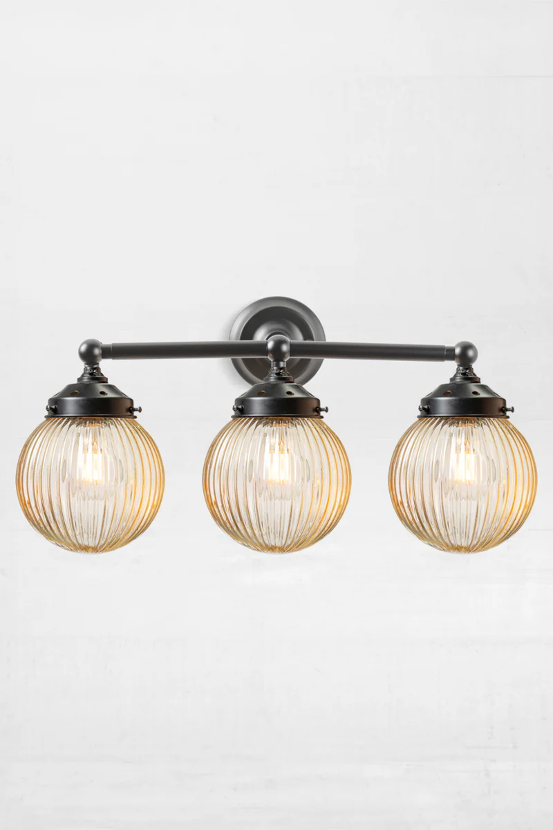 Dakota Reeded Triple Swivel Arm Wall Light - Image 6