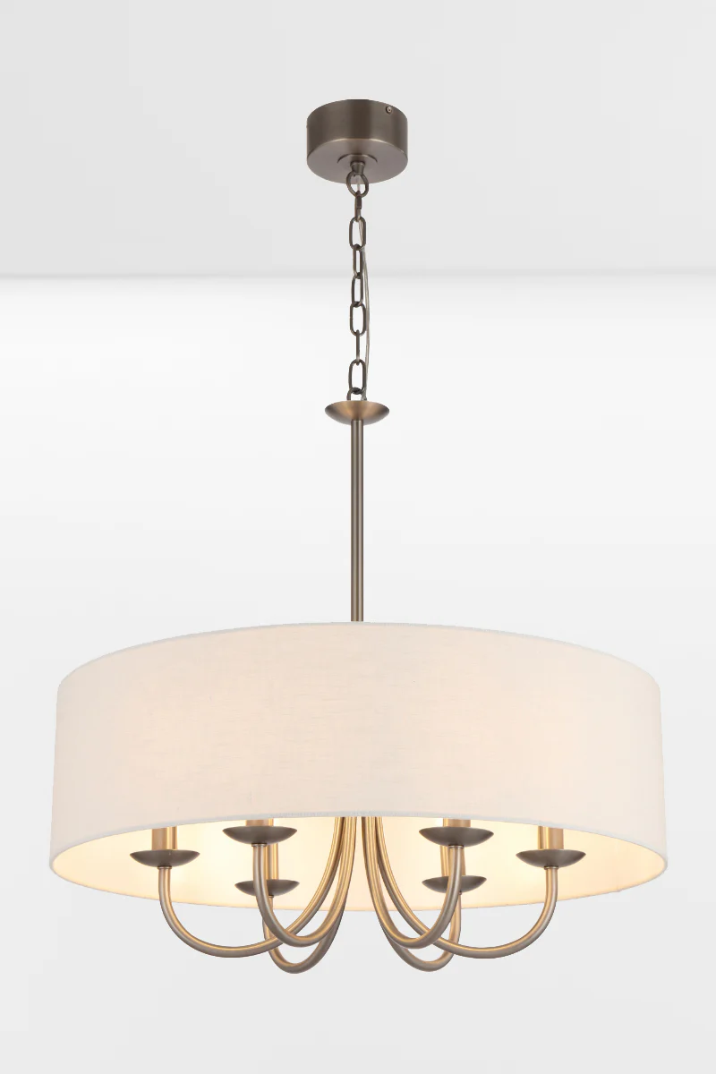Grenville Fabric Shade Chandelier
