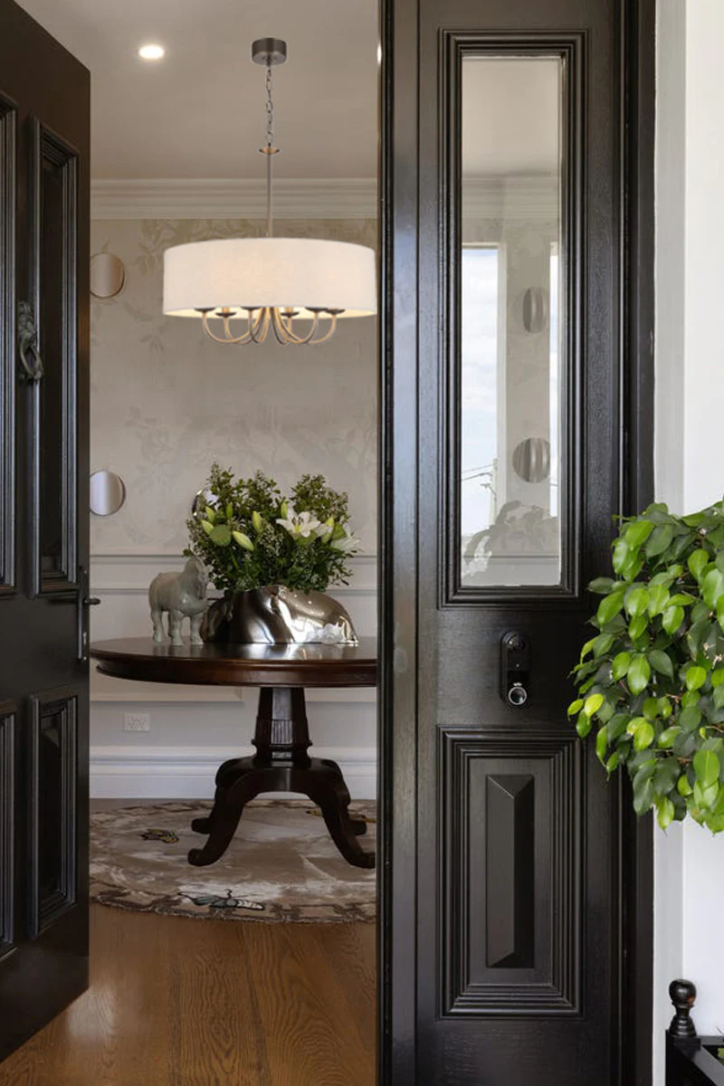Grenville Fabric Shade Chandelier - Image 11