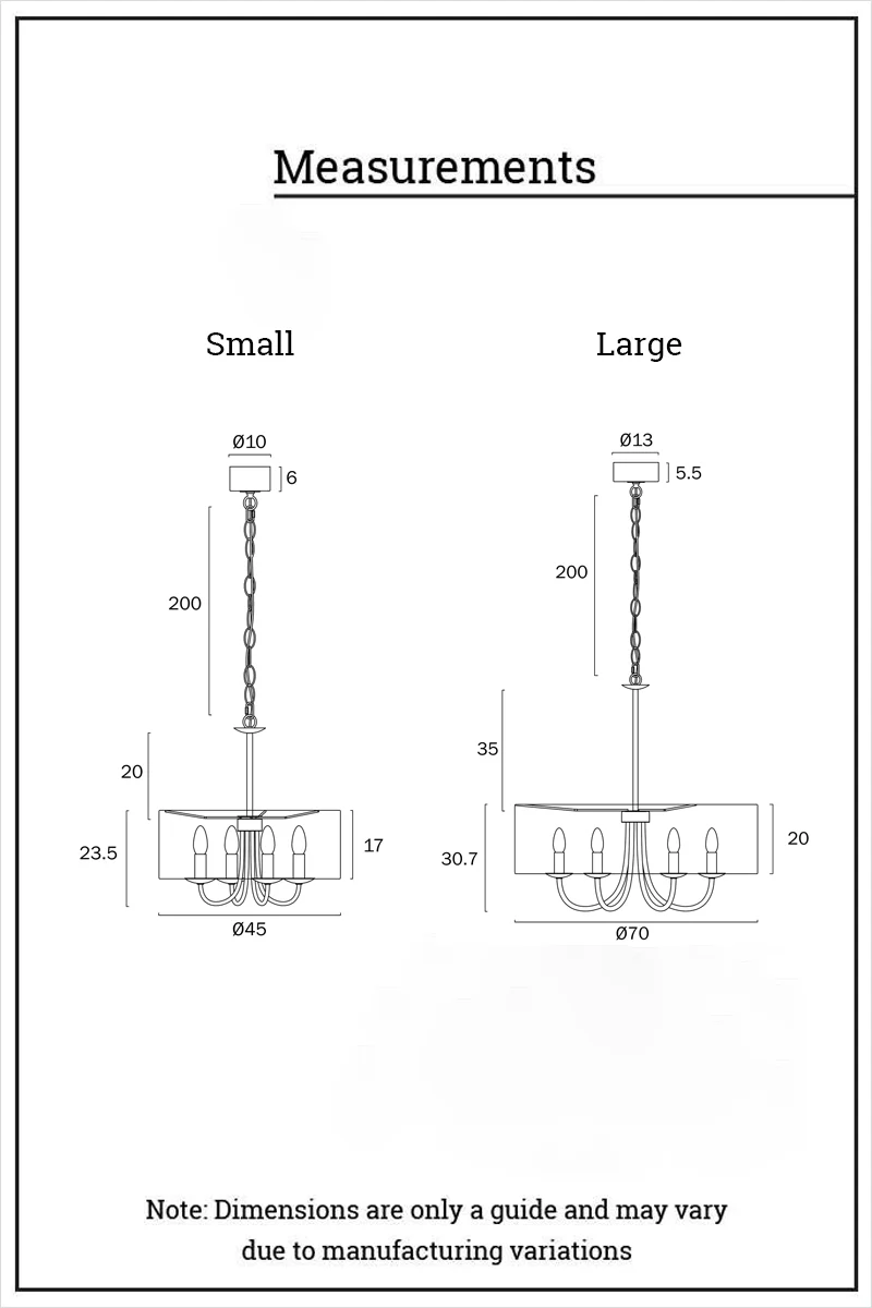 Grenville Fabric Shade Chandelier - Image 12