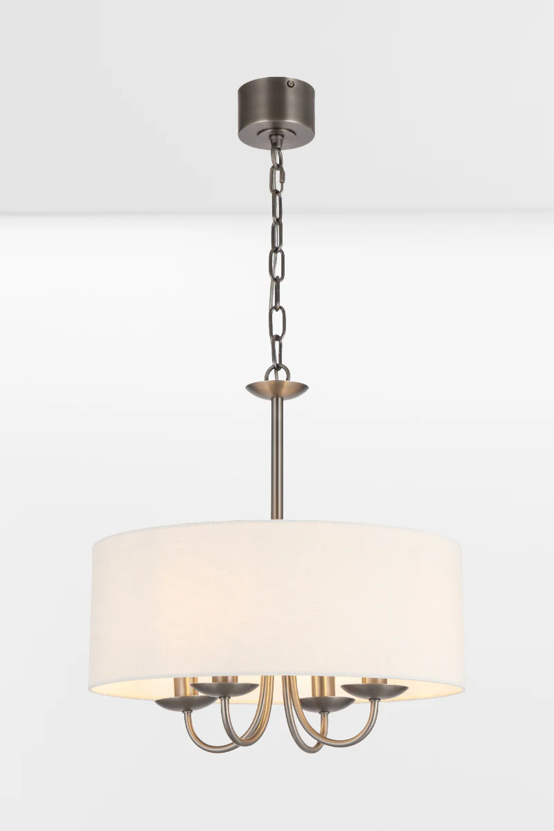 Grenville Fabric Shade Chandelier - Image 3