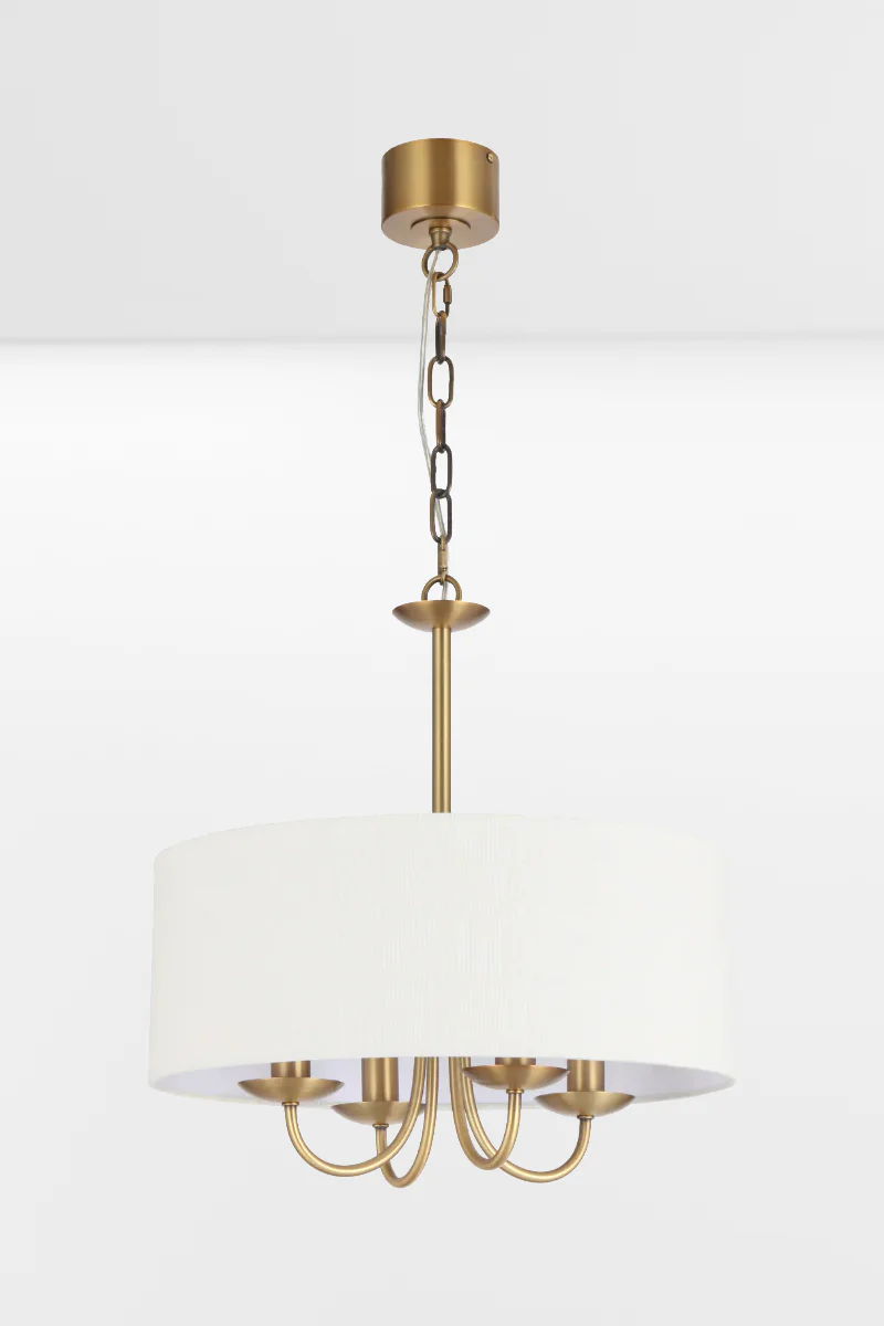 Grenville Fabric Shade Chandelier - Image 5