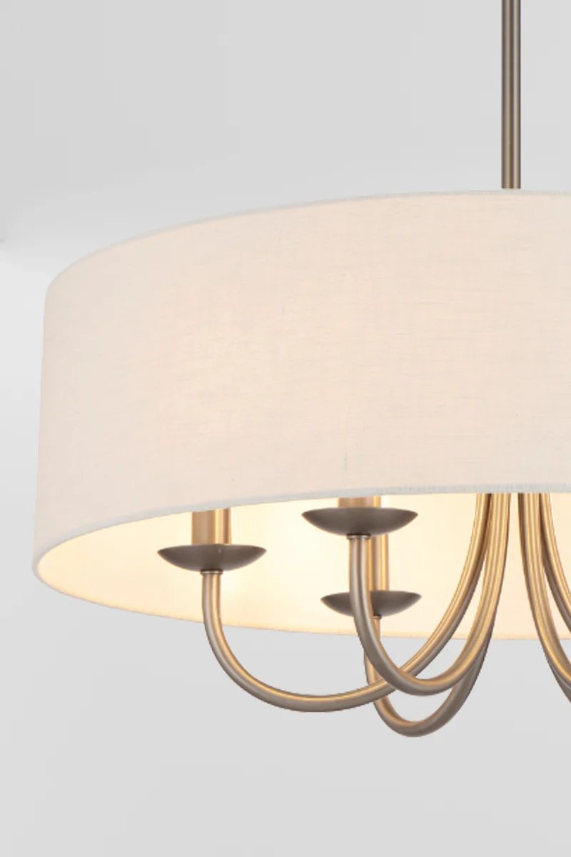Grenville Fabric Shade Chandelier - Image 8