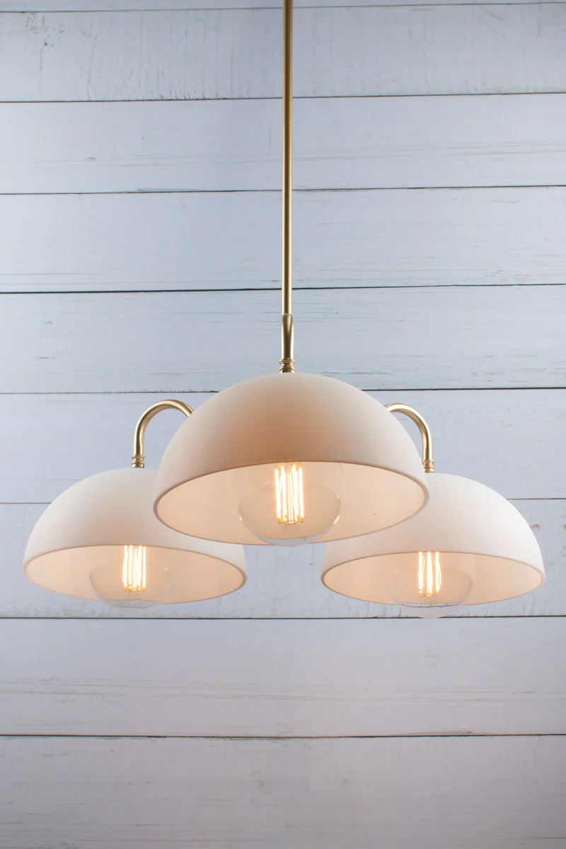 Homestead Glass Gooseneck Chandelier