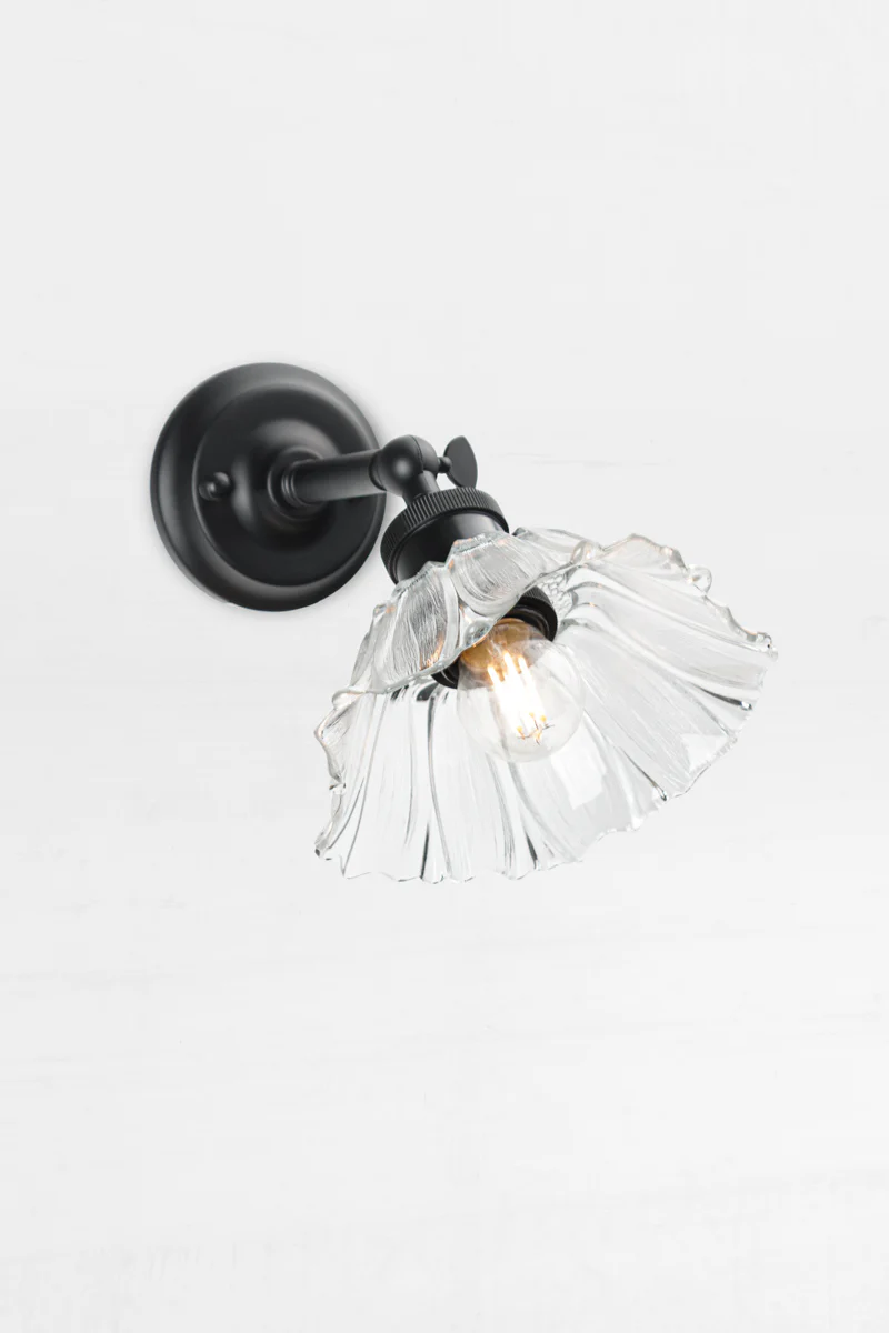 Honfleur Glass Swivel Arm Wall Light