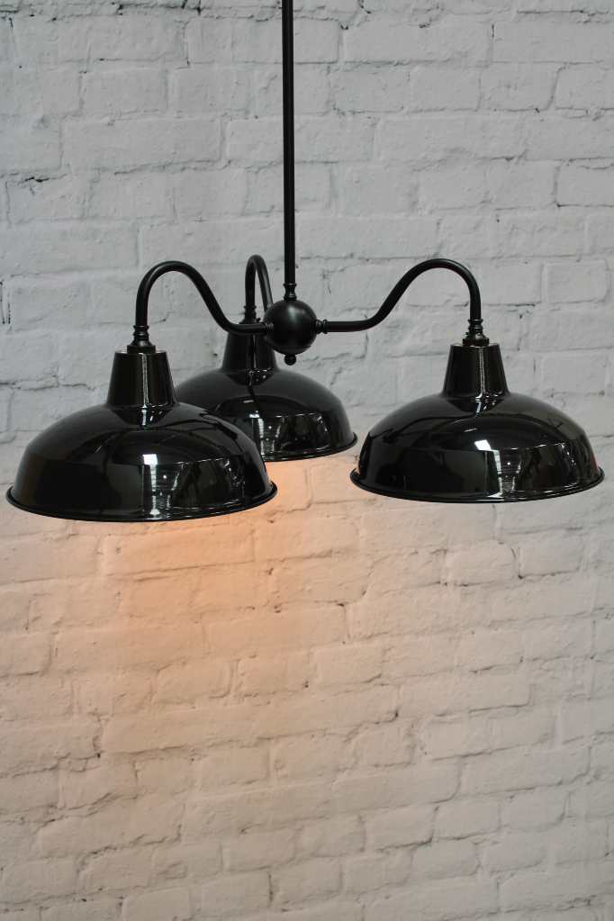 Industrial Gooseneck Warehouse Chandelier - Image 3