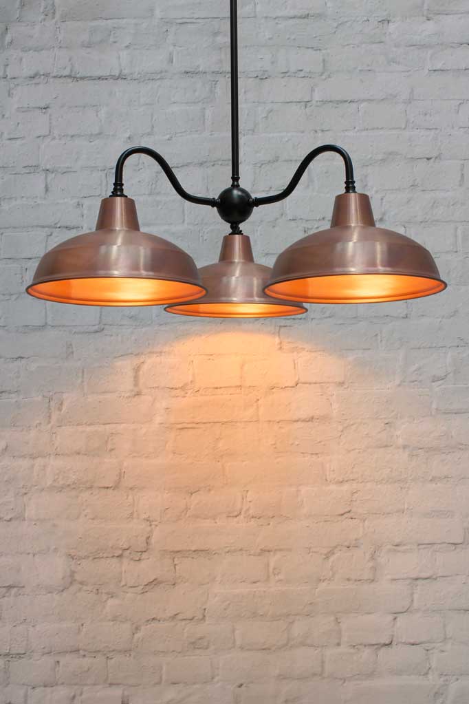Industrial Gooseneck Warehouse Chandelier - Image 4