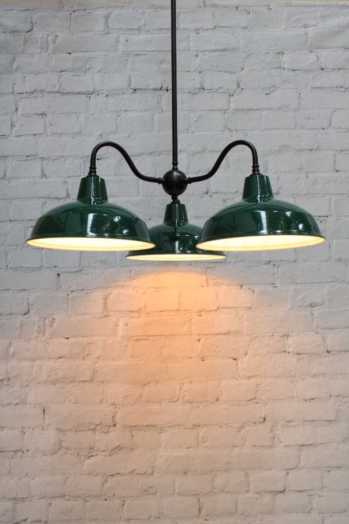 Industrial Gooseneck Warehouse Chandelier - Image 6