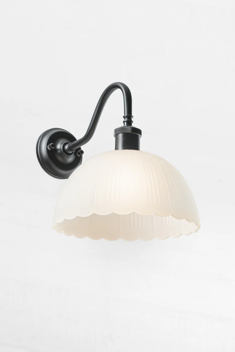 Jolimont Glass Gooseneck Wall Light
