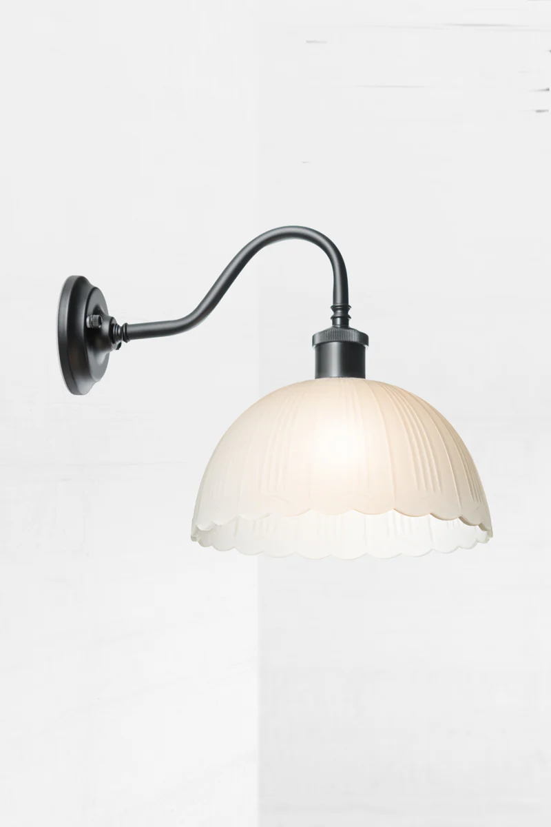 Jolimont Glass Gooseneck Wall Light - Image 2