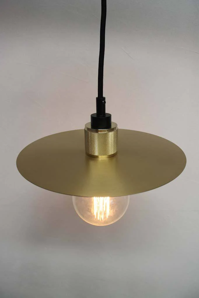 Knurled Disc Pendant Light - Image 2