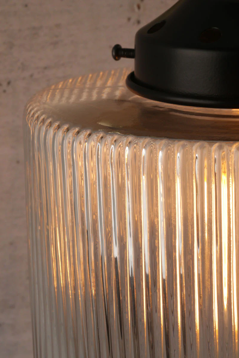 Lloyd Reeded Glass Gooseneck Chandelier - Image 4