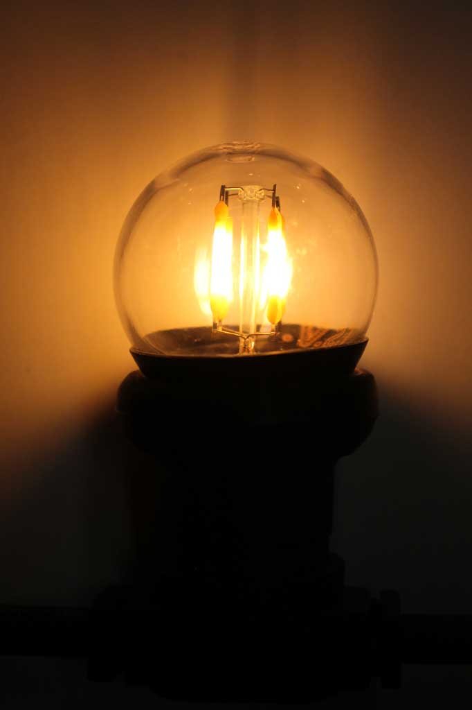 Low Voltage Commercial Festoon String Lights - Round Cable - Image 6