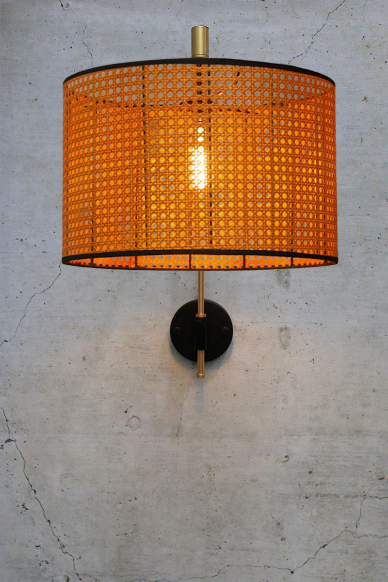 Moselle Rattan Wing Arm Wall Light - Image 11