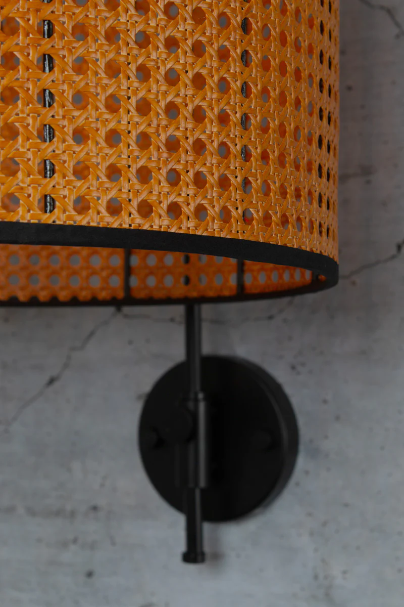 Moselle Rattan Wing Arm Wall Light - Image 3