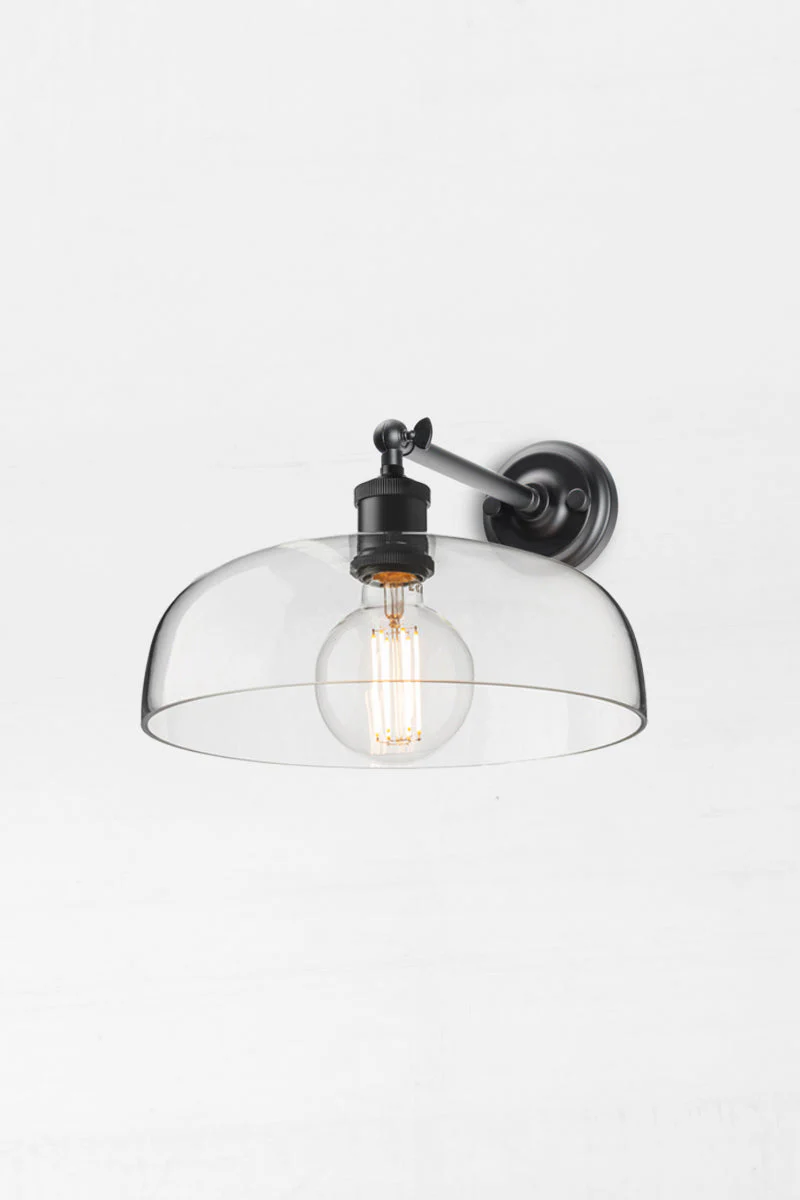 NYC Glass Dome Swivel Arm Wall Light - Image 3
