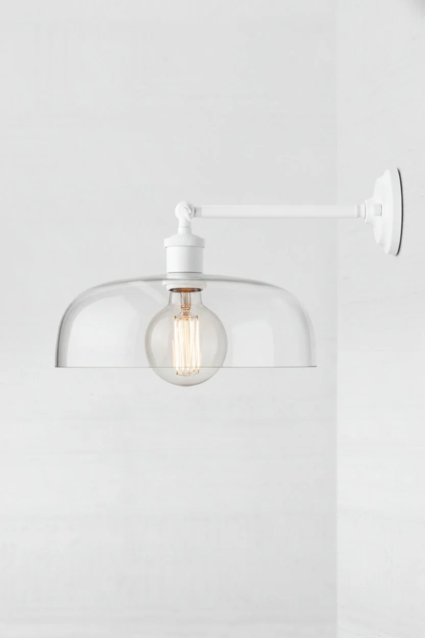 NYC Glass Dome Swivel Arm Wall Light - Image 6