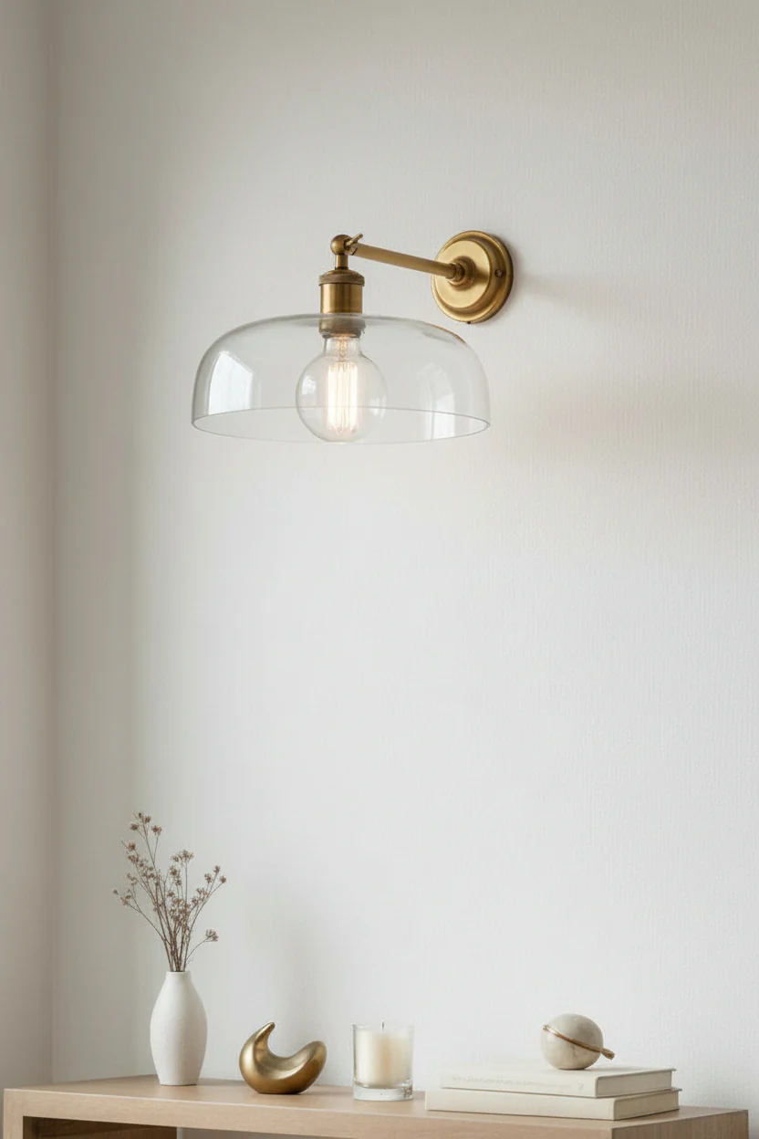NYC Glass Dome Swivel Arm Wall Light - Image 9