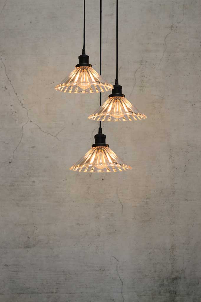 Paris Pleated Glass Chandelier