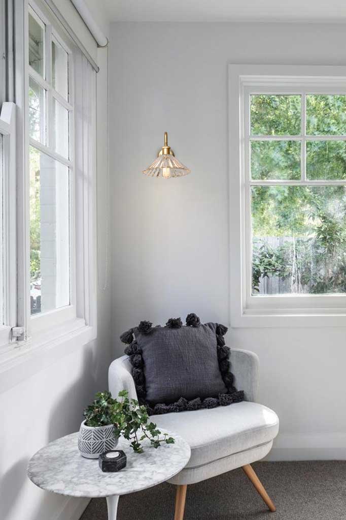 Paris Pleated Glass Gooseneck Wall Light - Image 11