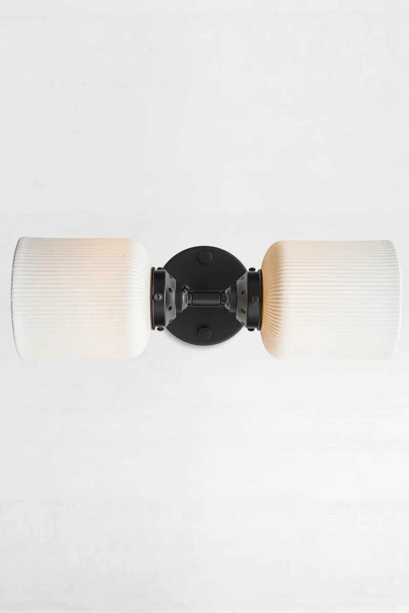 Portofino Ceramic Double Light Wall Sconce - Image 8