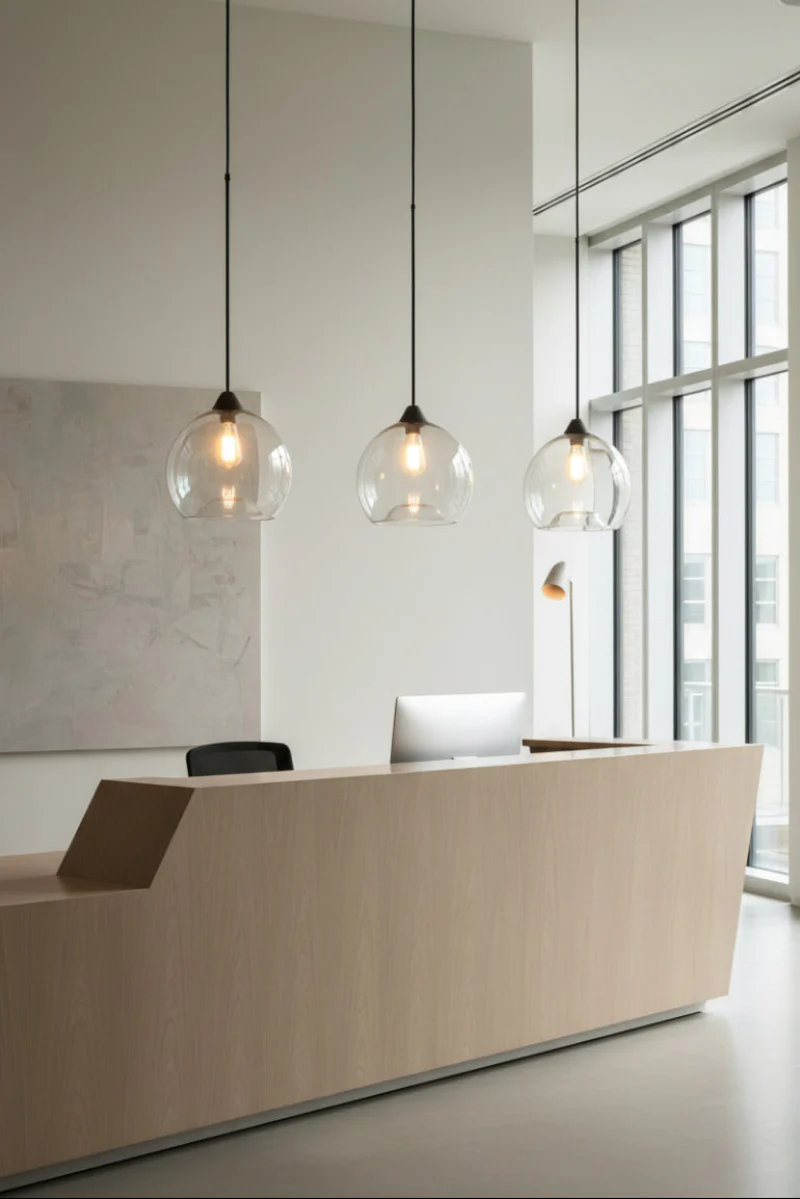 Rossmore Glass Pole Pendant - Image 2