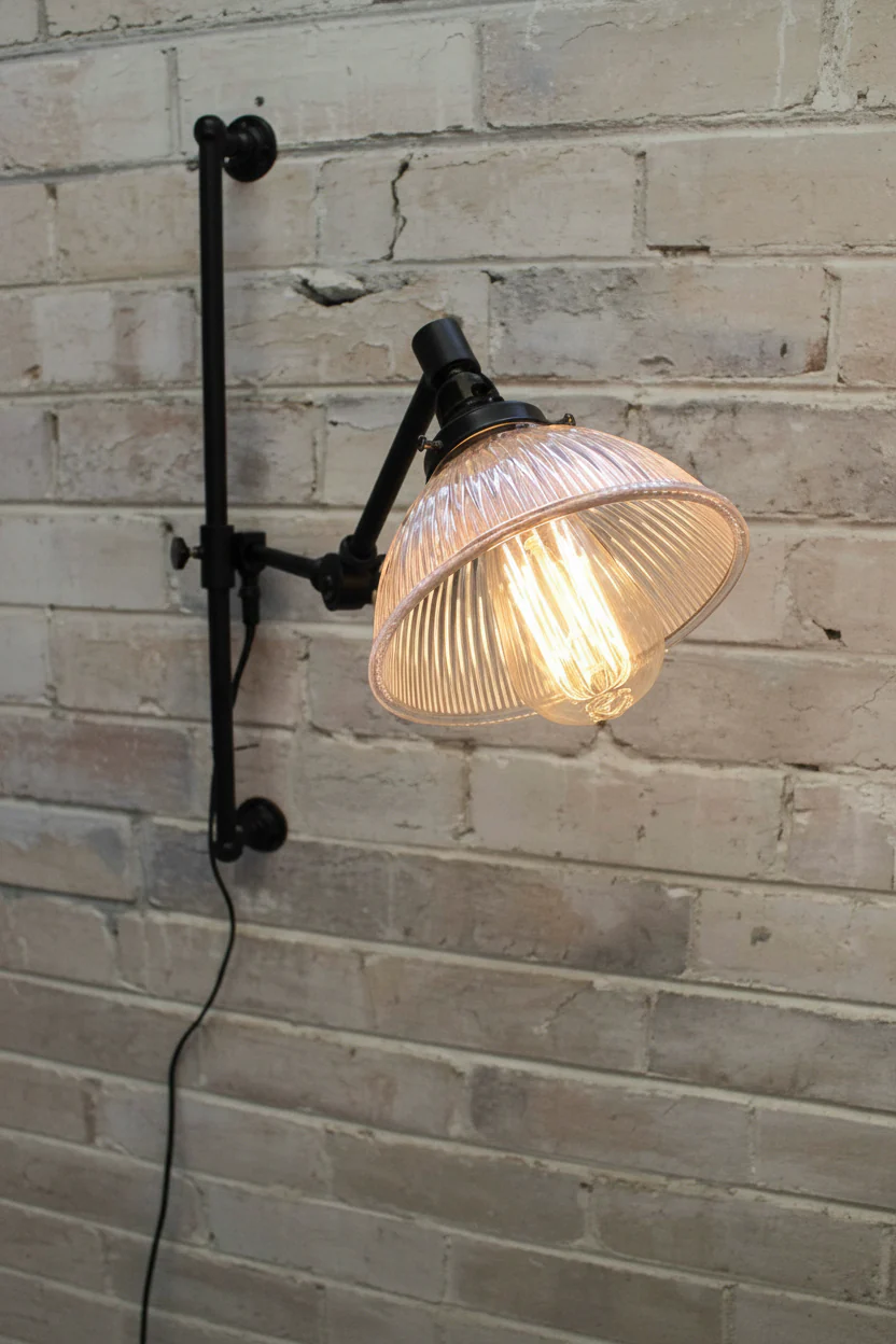 Como Swing Arm Glass Wall Lamp - Image 3