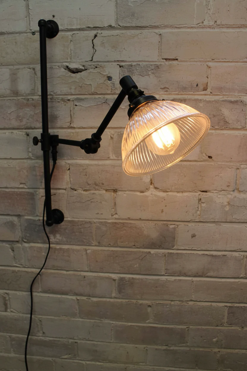 Como Swing Arm Glass Wall Lamp - Image 7