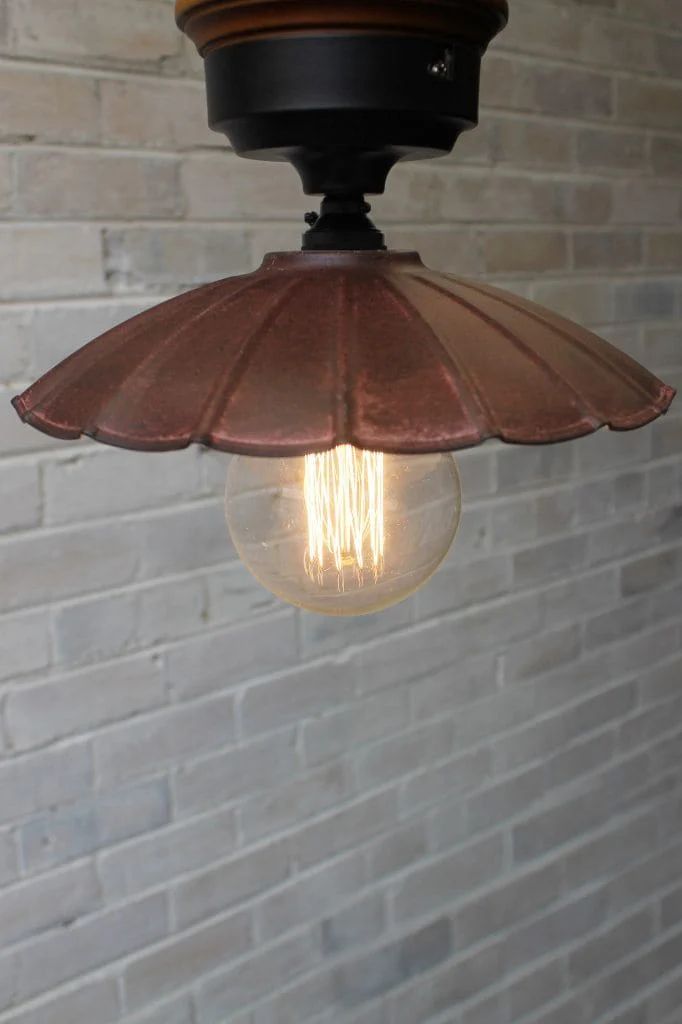Vintage Umbrella Close To Ceiling Light - Image 8