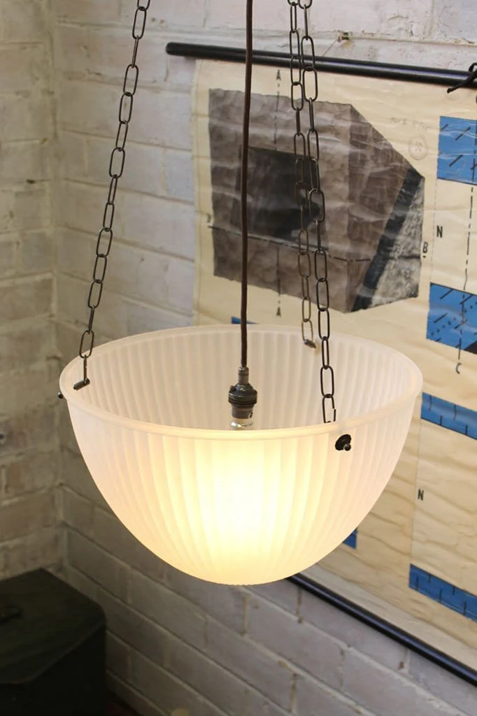 Vintage Hanging Bowl Light - Image 6