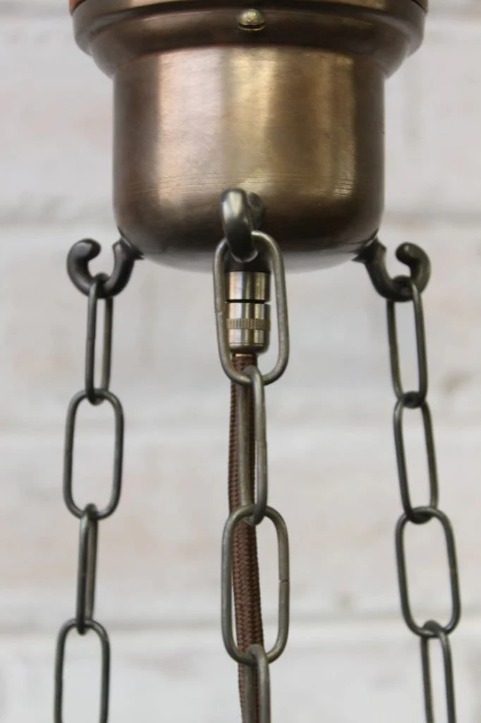 Vintage Hanging Bowl Light - Image 8