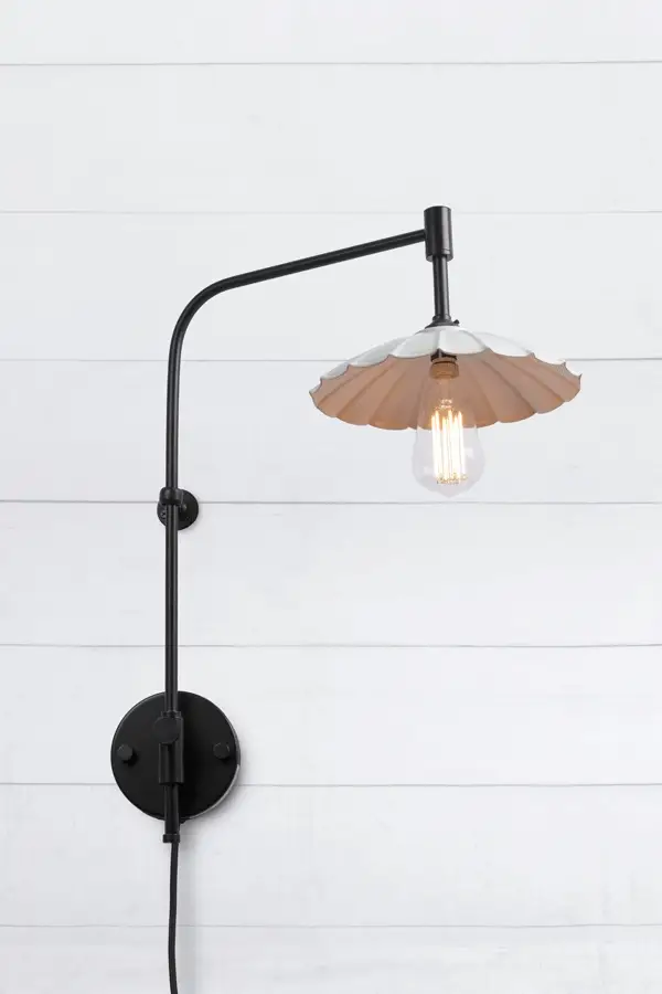 Vintage Umbrella Wall Lamps with Wall Plug