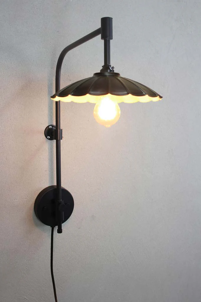 Vintage Umbrella Wall Lamps with Wall Plug - Image 20